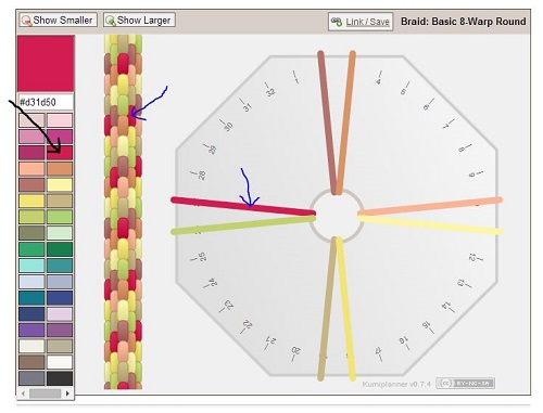 Kumihimo pattern designer clearance